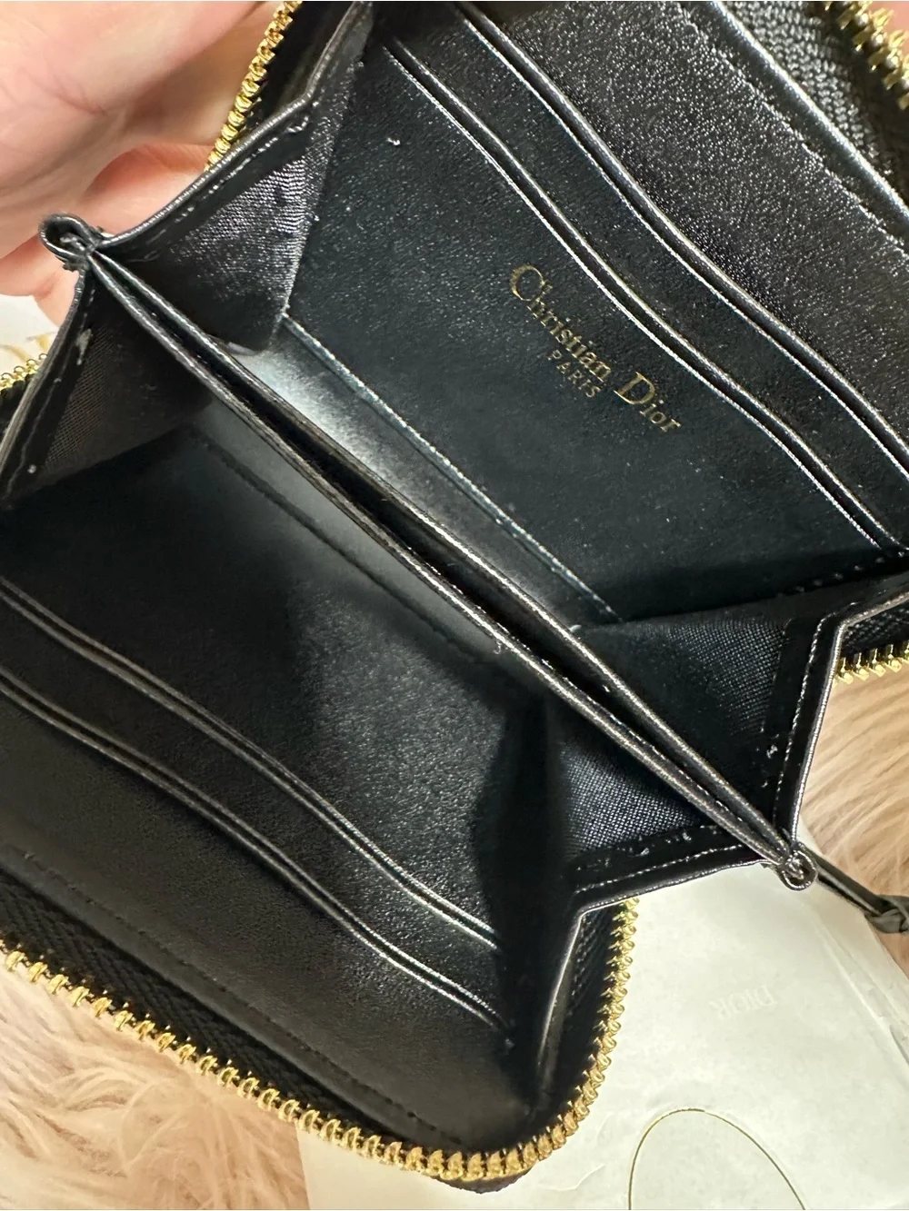 GWP CD  Black Zip compact Card Wallet